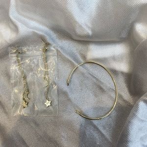 Brand new never used bracelet and earrings set